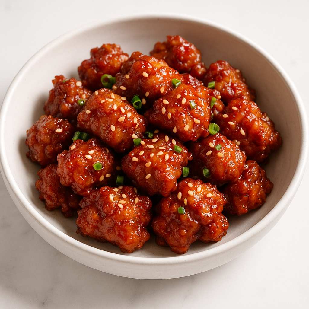 Crispy Korean Fried Chicken Dakgangjeong 🍗✨ (Soy Garlic & Gochujang Glaze)