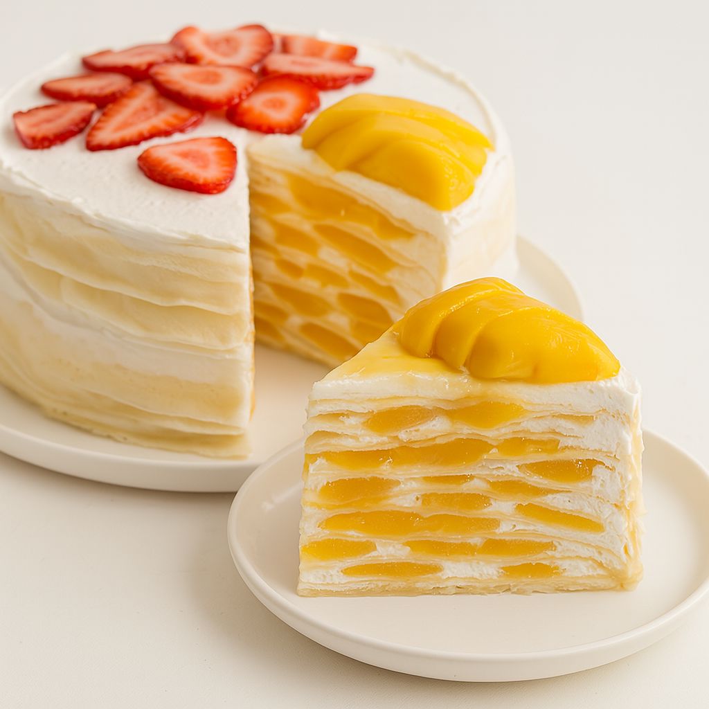 Mango Crepe Cake (No-Bake)