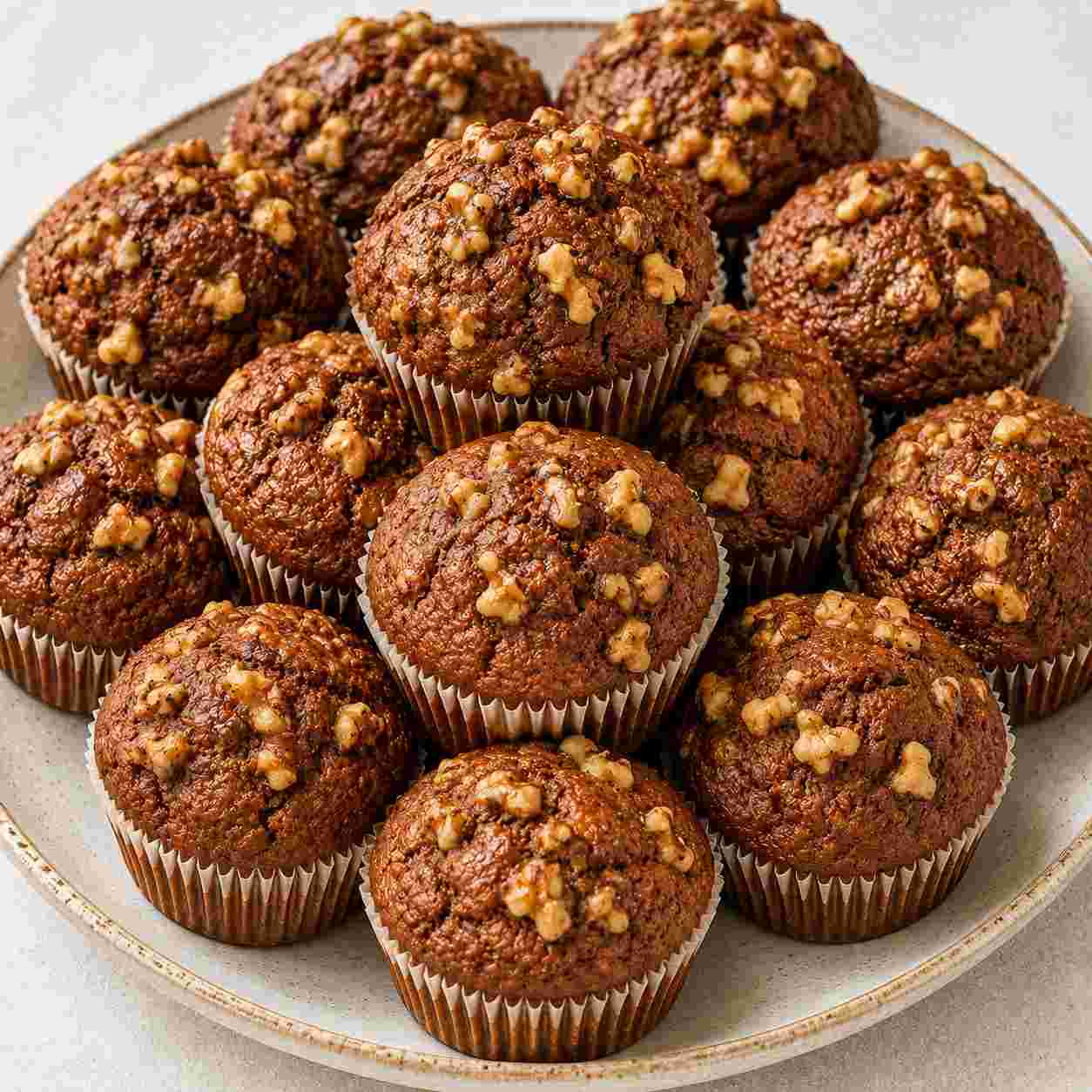 Maple-Walnut Protein Muffins