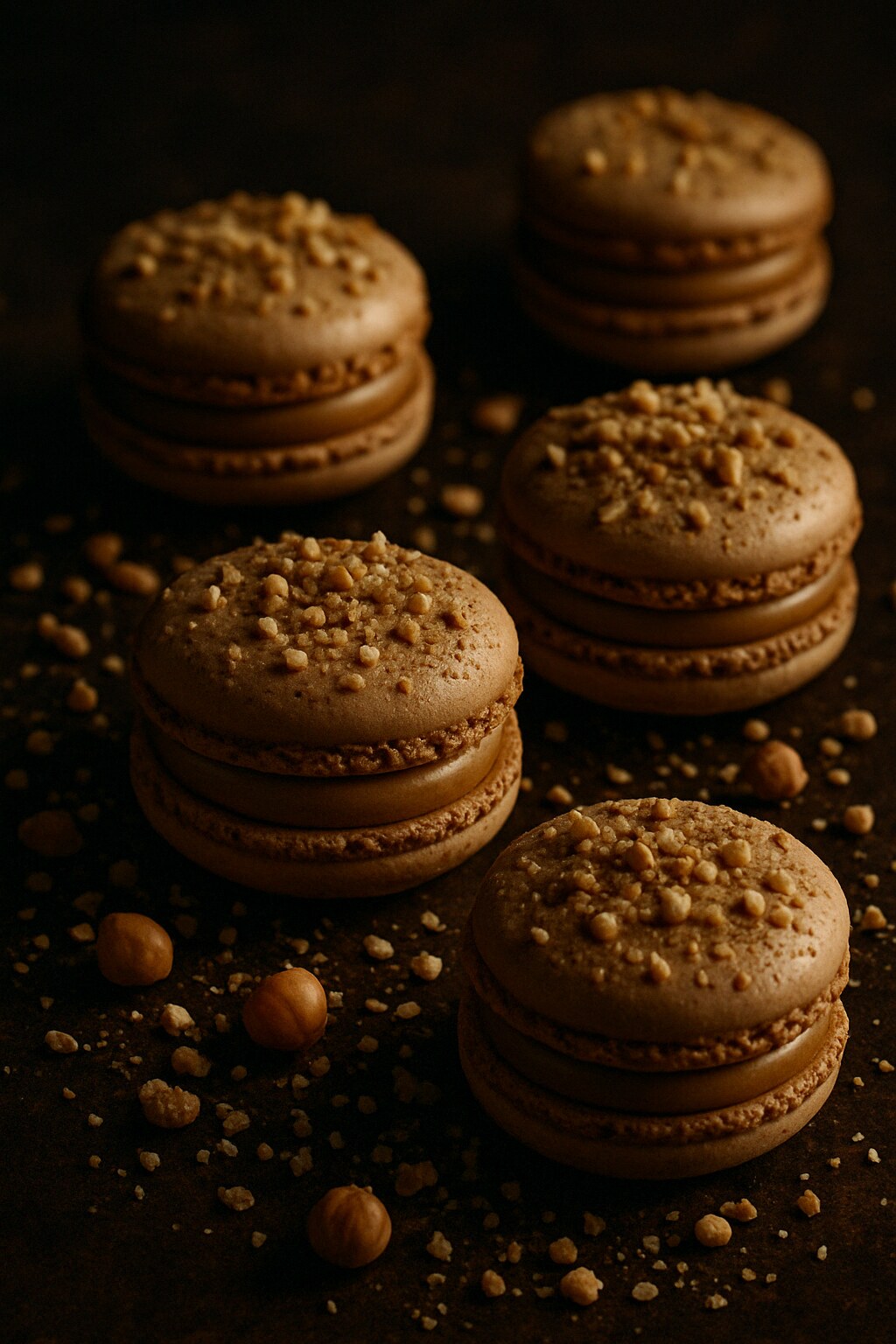 Hazelnut Praline Macaron