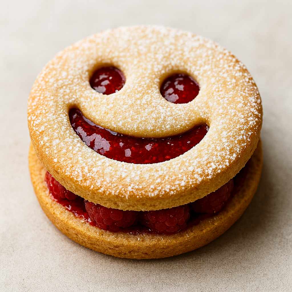 Raspberry Lunettes with Almond Cream Filling