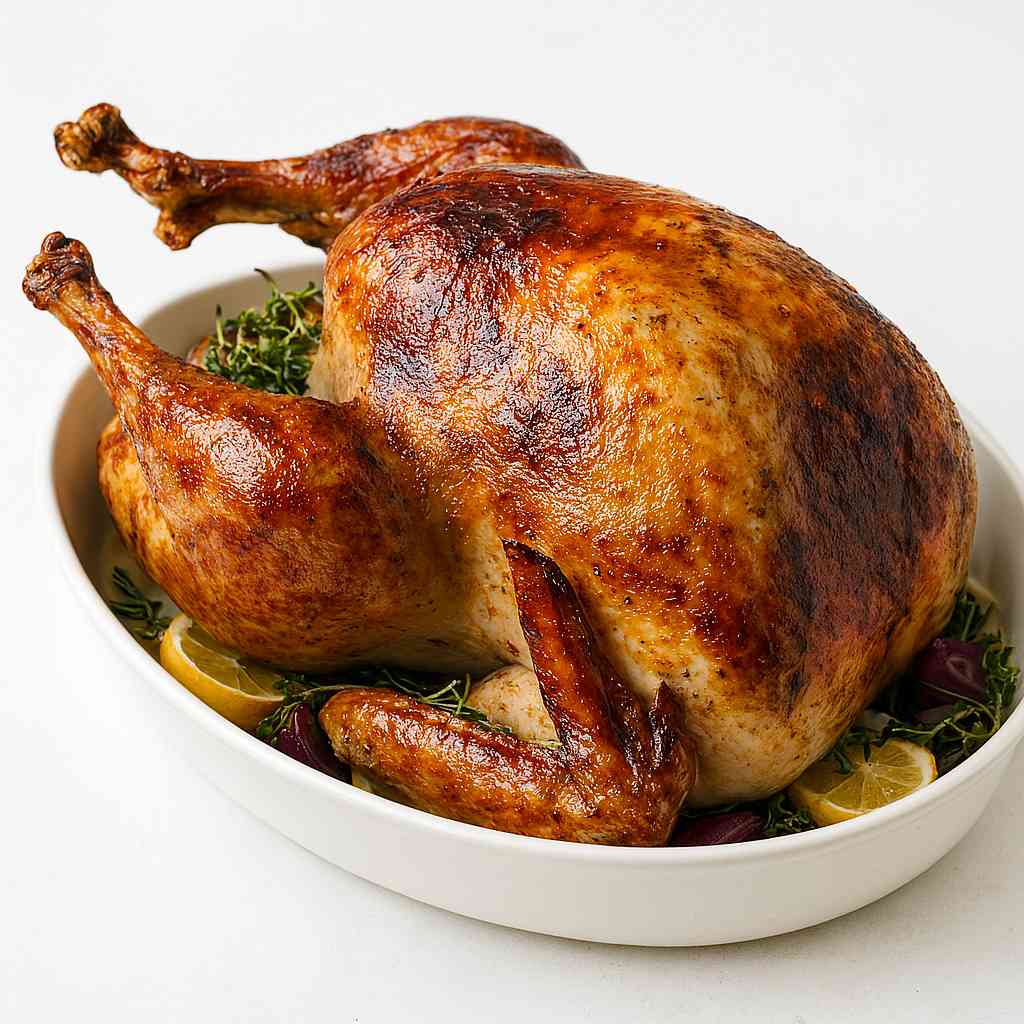 Ultimate Juicy Roast Turkey with Garlic Herb Butter