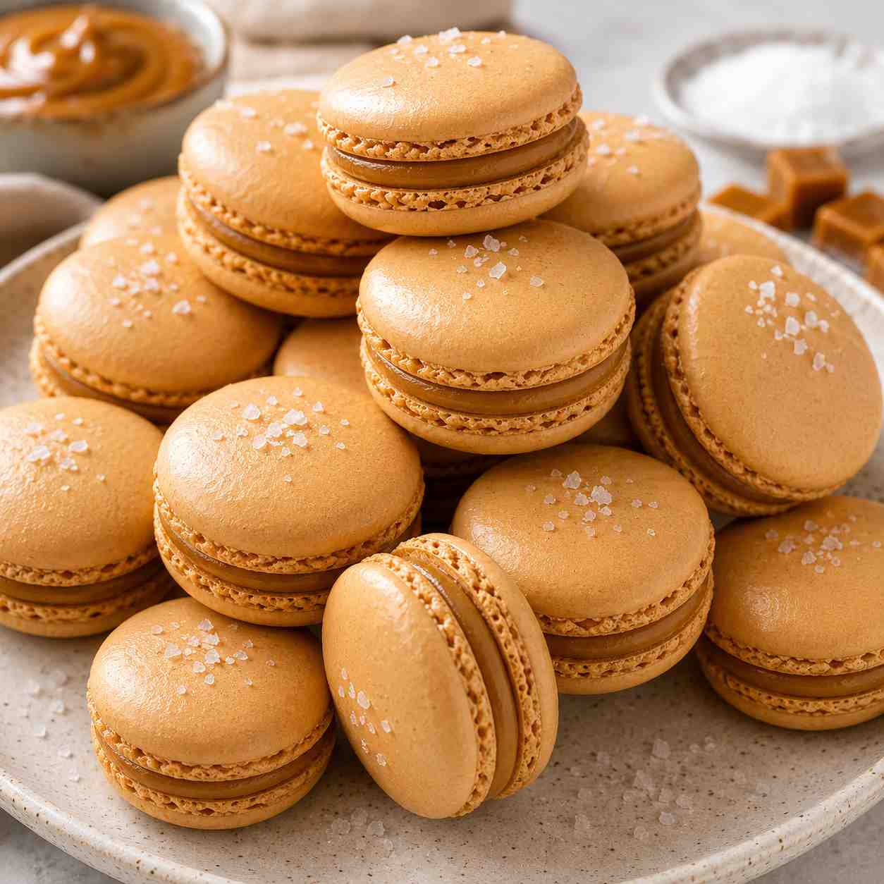 Salted Caramel Macaron