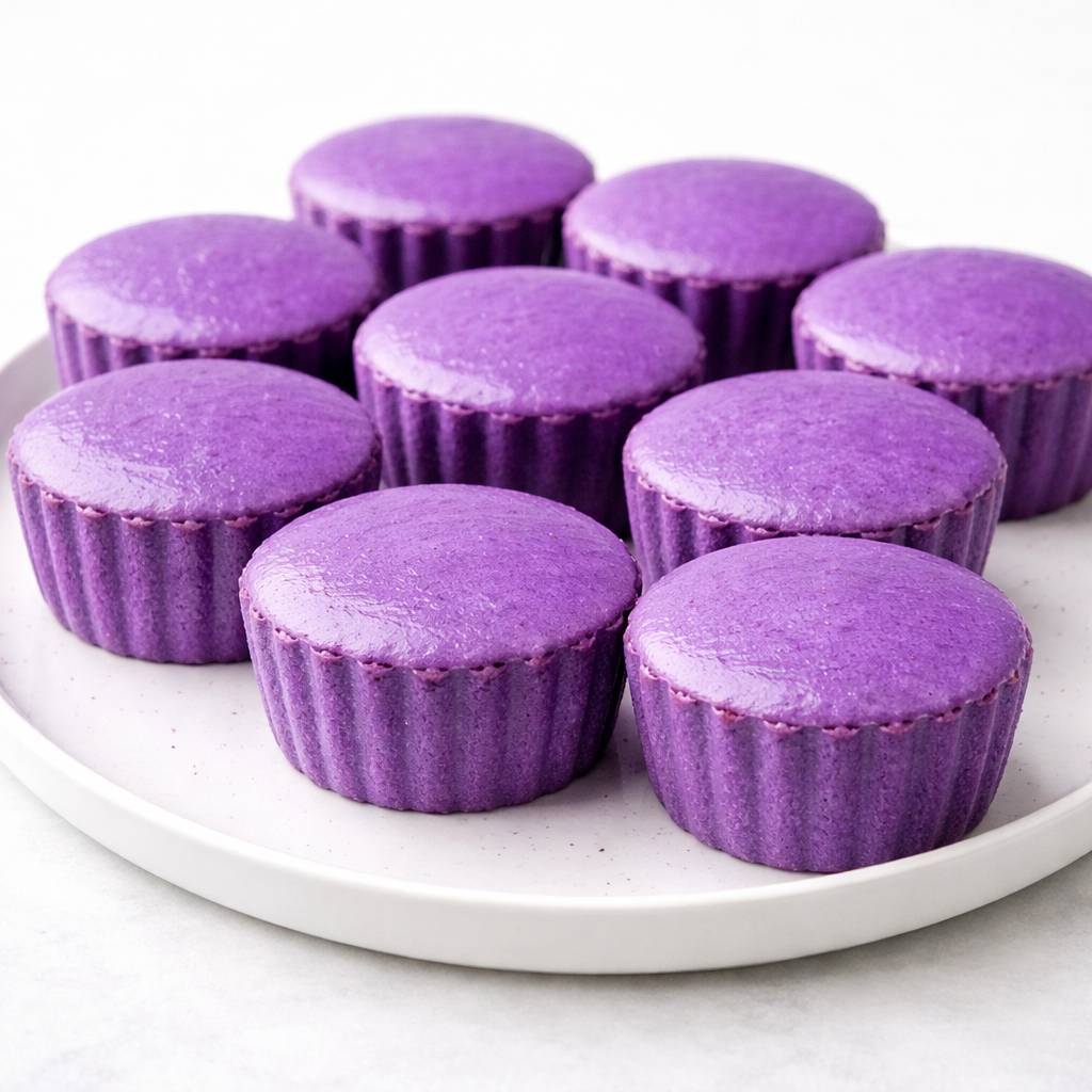 Ube Mamon (Buttery Mini Chiffon Cakes)